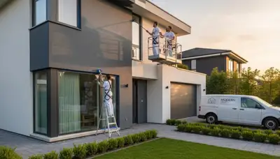 Professional exterior house painters in Burlington VT restoring historic home curb appeal