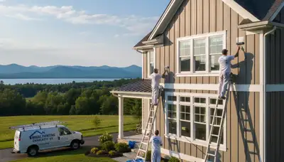 Professional house painting services in Burlington, VT for interior and exterior home projects