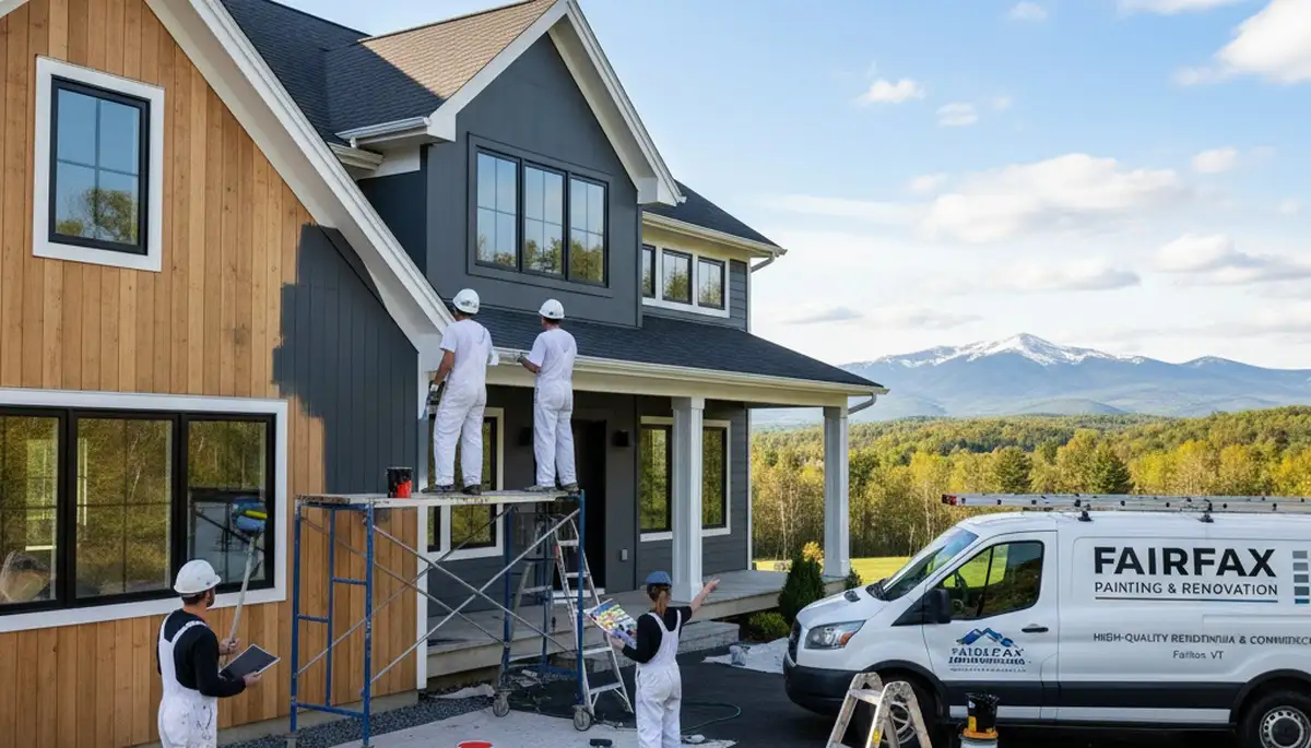 Professional house painting service in Burlington, VT for exterior and interior homes