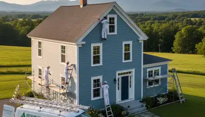 House painting service in Burlington, VT for interior and exterior home painting projects