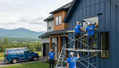 Professional house painting service in Burlington, VT for residential exteriors and interiors