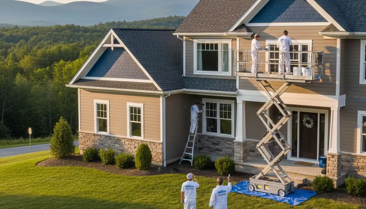Professional house painters serving Burlington, VT for interior and exterior painting projects