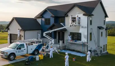Professional house painting services in Burlington, VT for residential interiors and exteriors