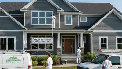 Professional house painting service in Burlington, VT for interior and exterior homes