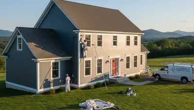 House painting service in Burlington, VT by paintingburlingtonvt.com for residential interior and exterior painting