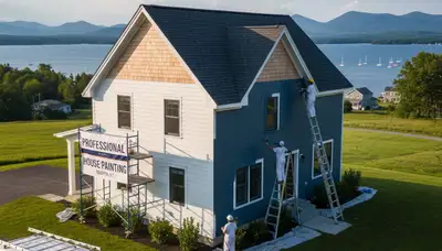 Professional house painting service in Burlington, VT for residential exterior and interior painting
