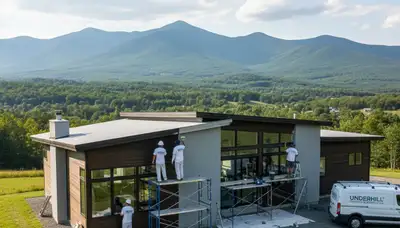 House painting team serving Burlington, VT with professional residential painting services