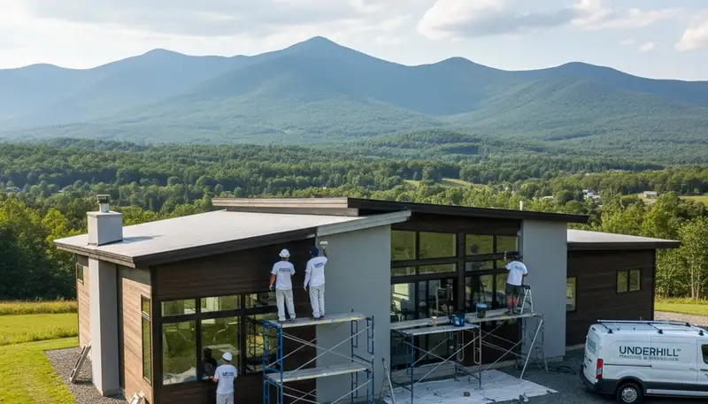 House painting team serving Burlington, VT with professional residential painting services