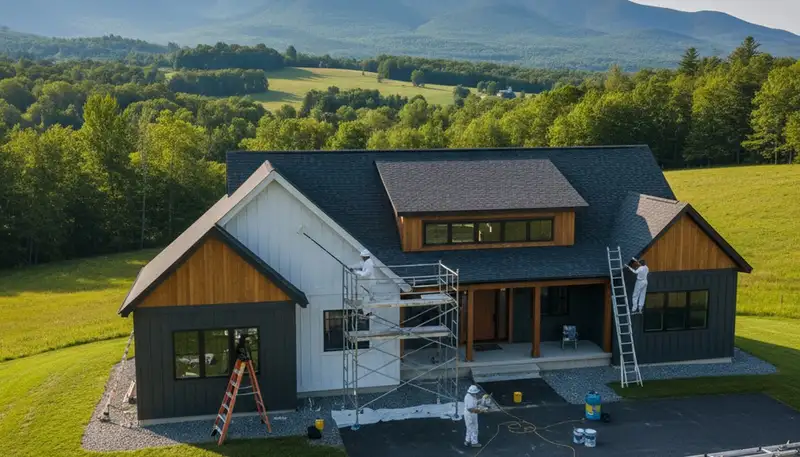 Professional house painting service in Burlington, VT for interior and exterior home painting