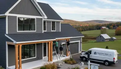 Professional house painting service in Burlington, VT for residential interior and exterior painting