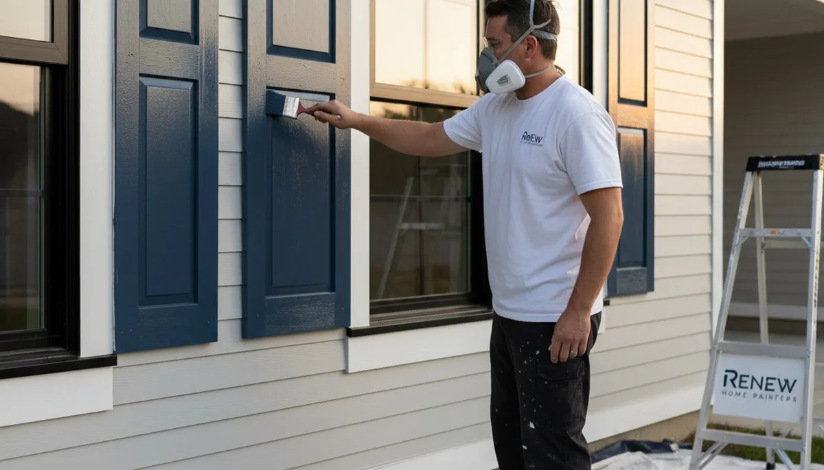 Professional shutter painting and refinishing in Burlington, VT for durable, weather-resistant finishes
